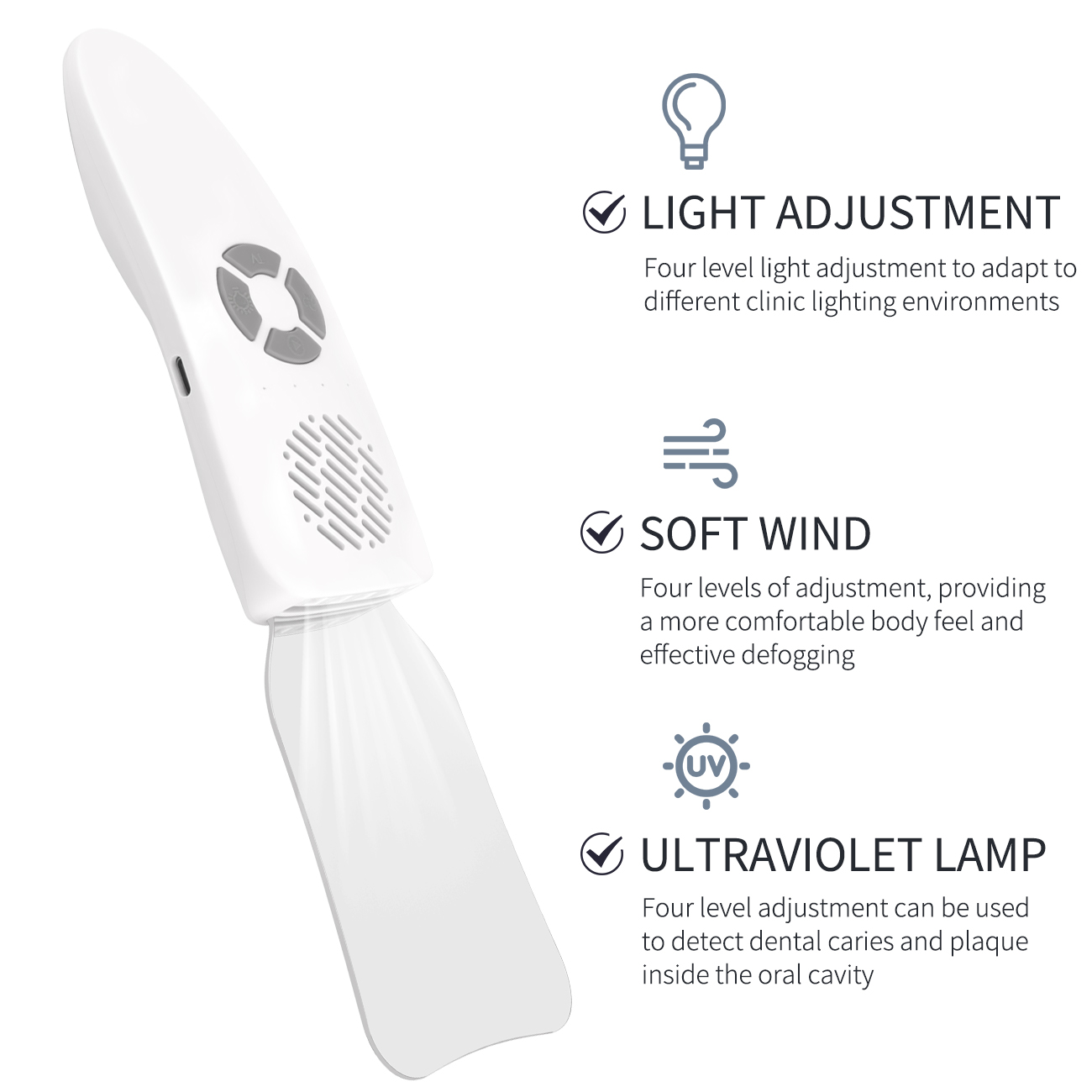 Photography Led Lighting Kit - Dental Anti-Fog Mirrors Kit Mirror With