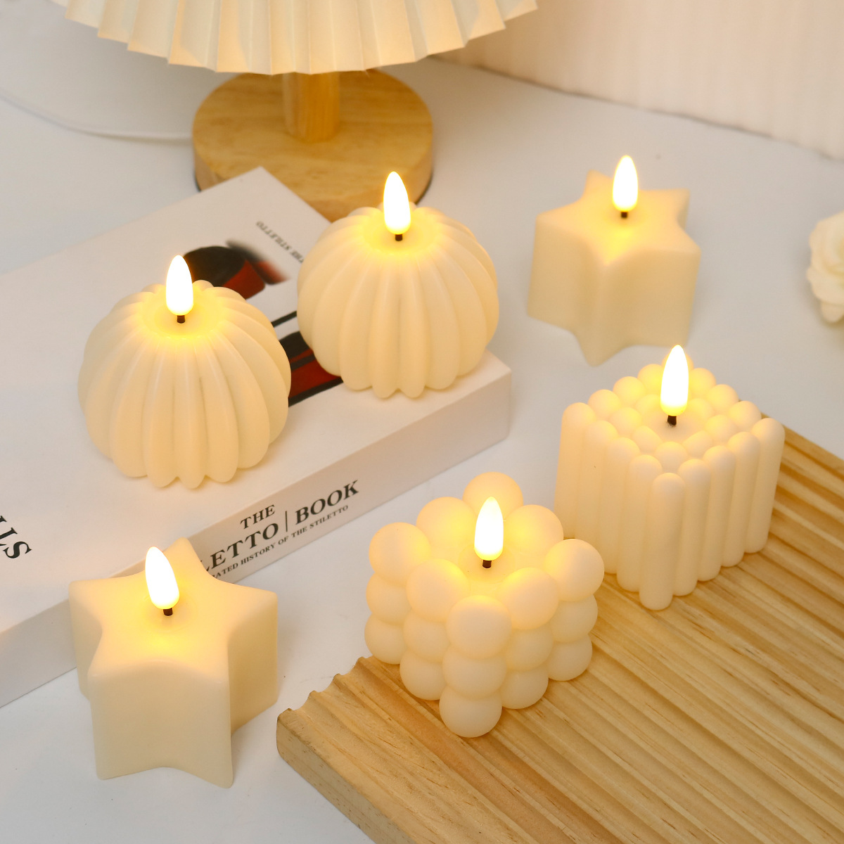Led Candle  Cube for Wedding,  - Photography And Lighting บทวิจารณ์และราคา