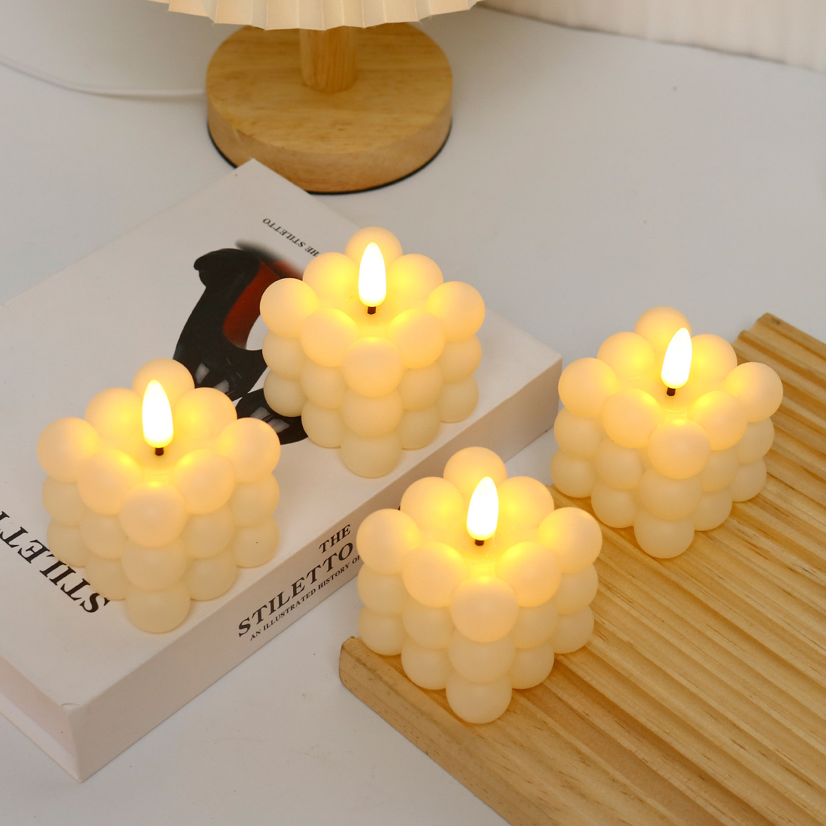 Led Candle  Cube for Wedding,  - Photography And Lighting บทวิจารณ์และราคา