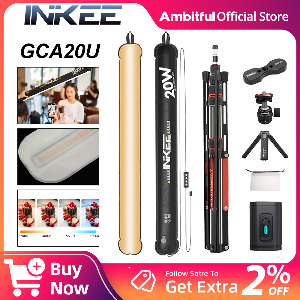 INKEE GCA20U Air Tube LED Ligh - Photography Lighting Options บทวิจารณ์และราคา