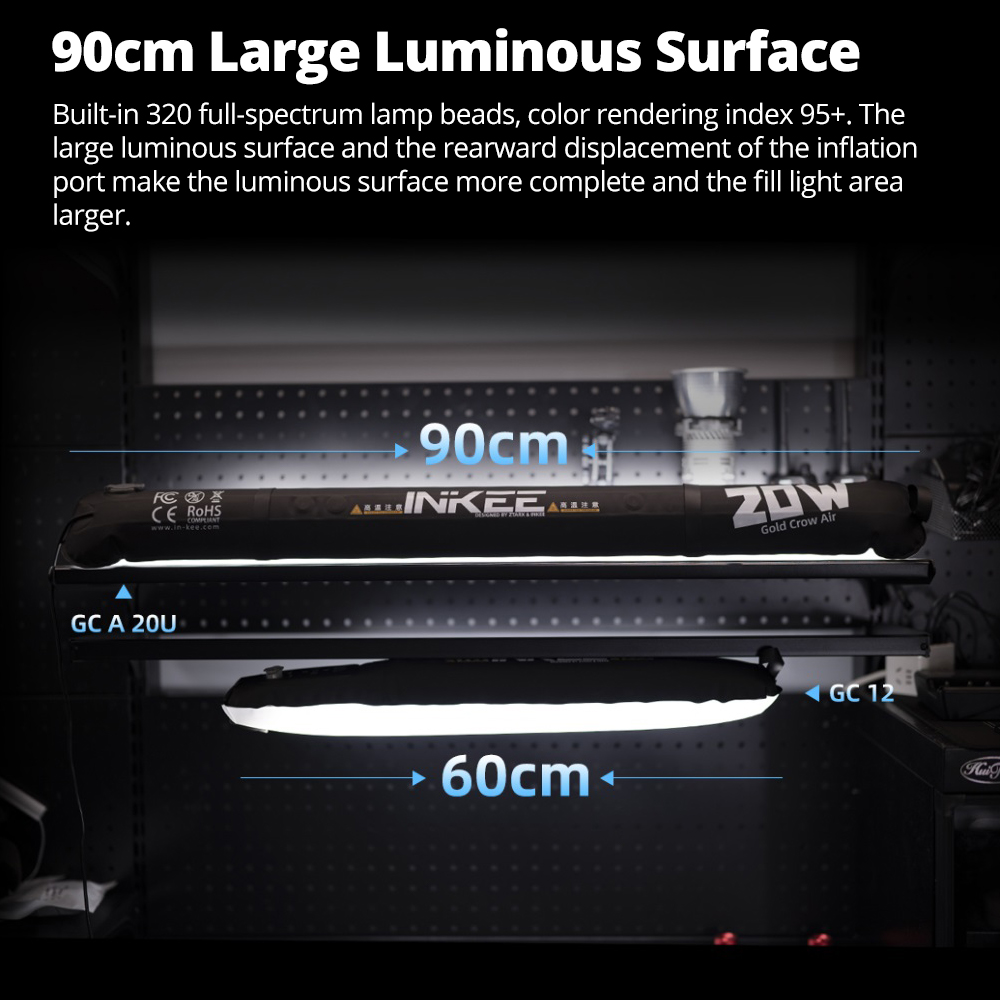 INKEE GCA20U Air Tube LED Ligh - Photography Lighting Options บทวิจารณ์และราคา