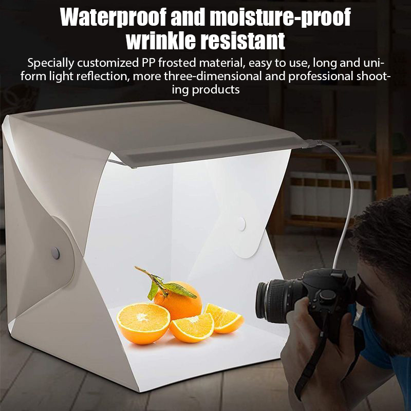 Portable Folding Photobox Phot - Photography Lighting Kit With Backdrop บทวิจารณ์และราคา