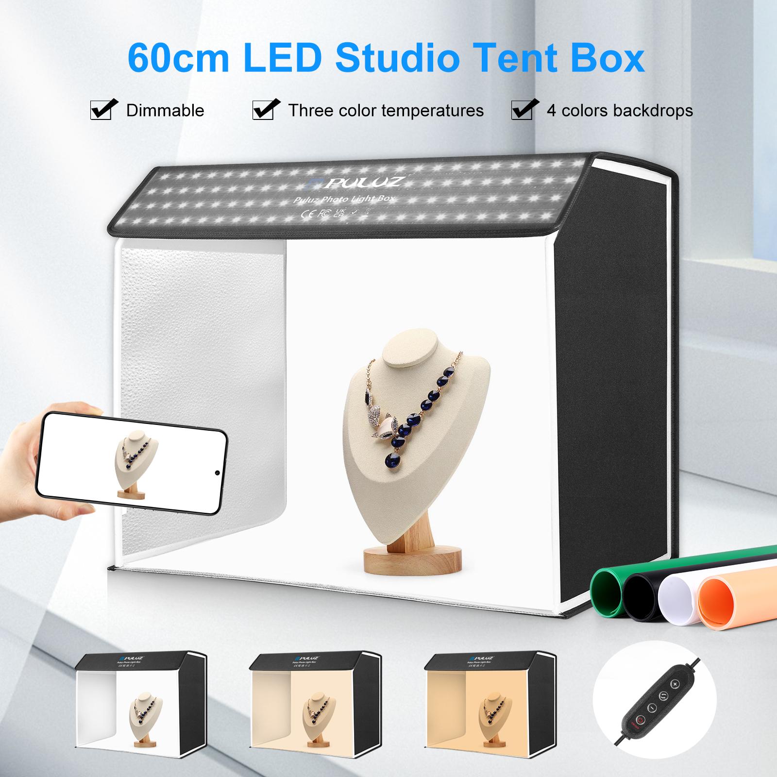 PULUZ 60 x 40cm Photo Studio L - Photography Lighting Kit With Backdrop บทวิจารณ์และราคา