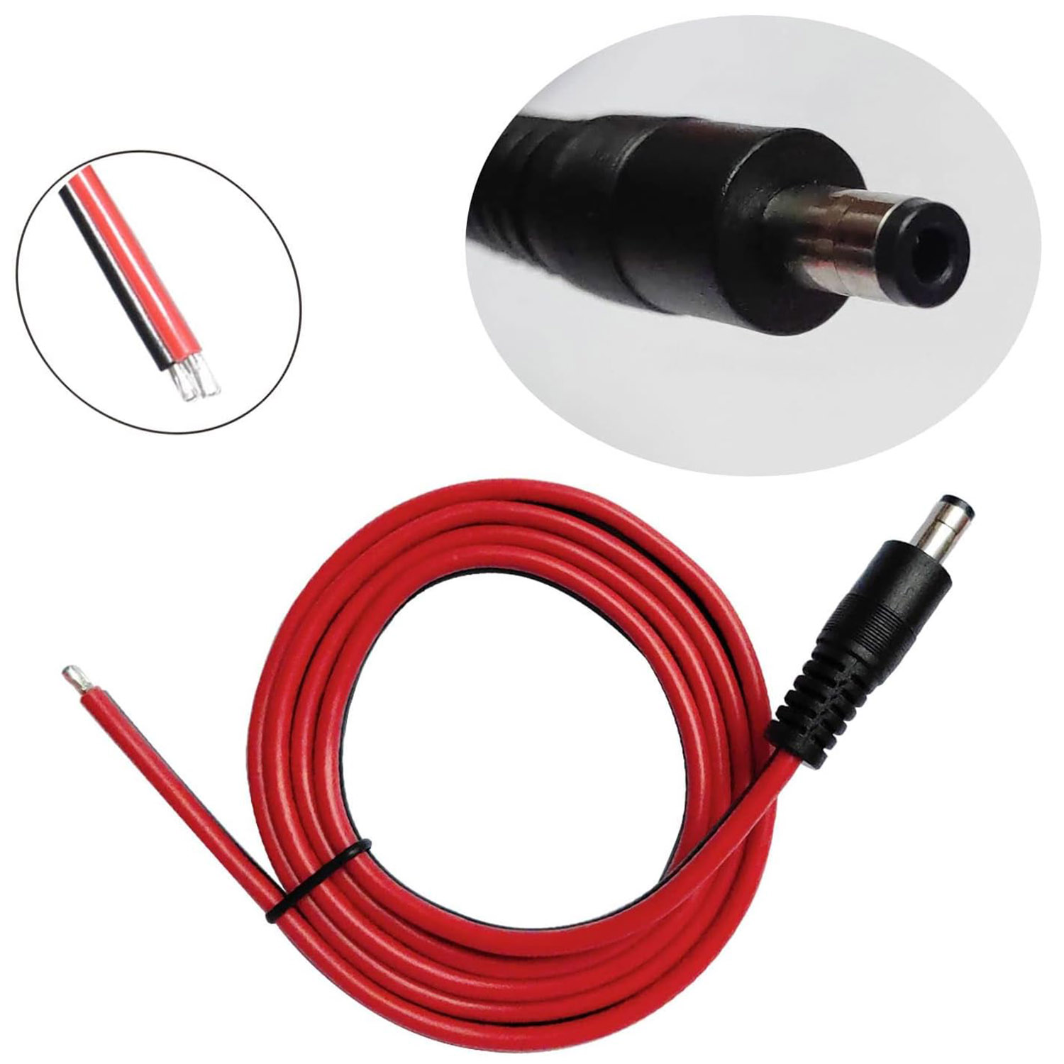1pc 14AWG DC Power Supply 5.5m - Photography Led Lighting Kit บทวิจารณ์และราคา