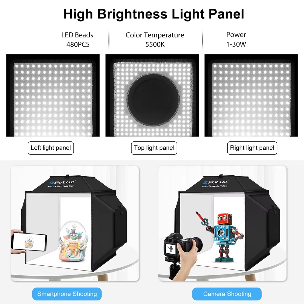 40cm Folding Photography Studi - Photography Lighting Kit With Backdrop บทวิจารณ์และราคา
