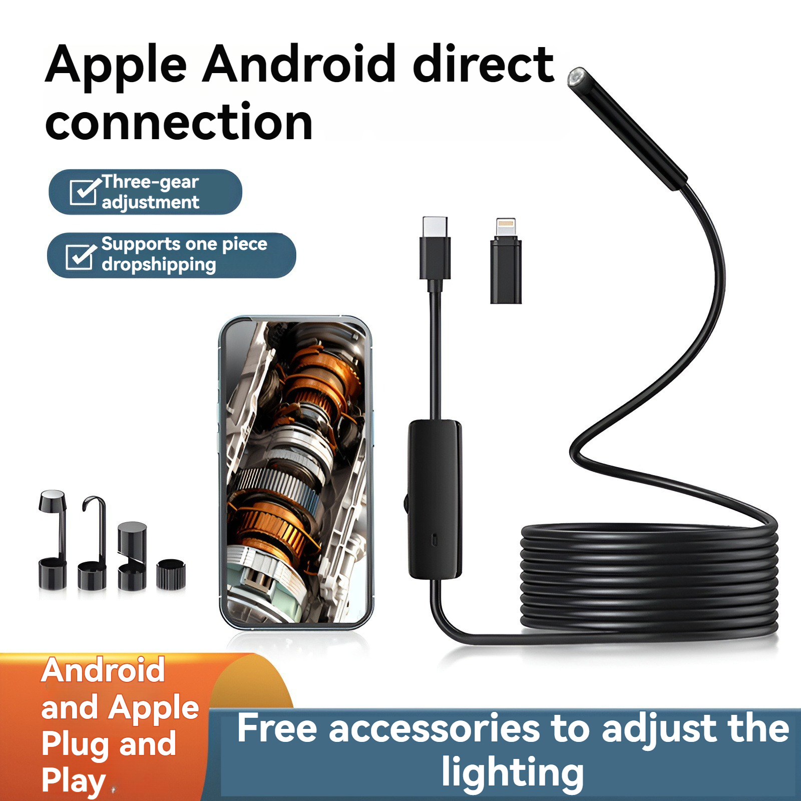 8mm Lens Industrial Endoscope, - Photography Lighting Products บทวิจารณ์และราคา