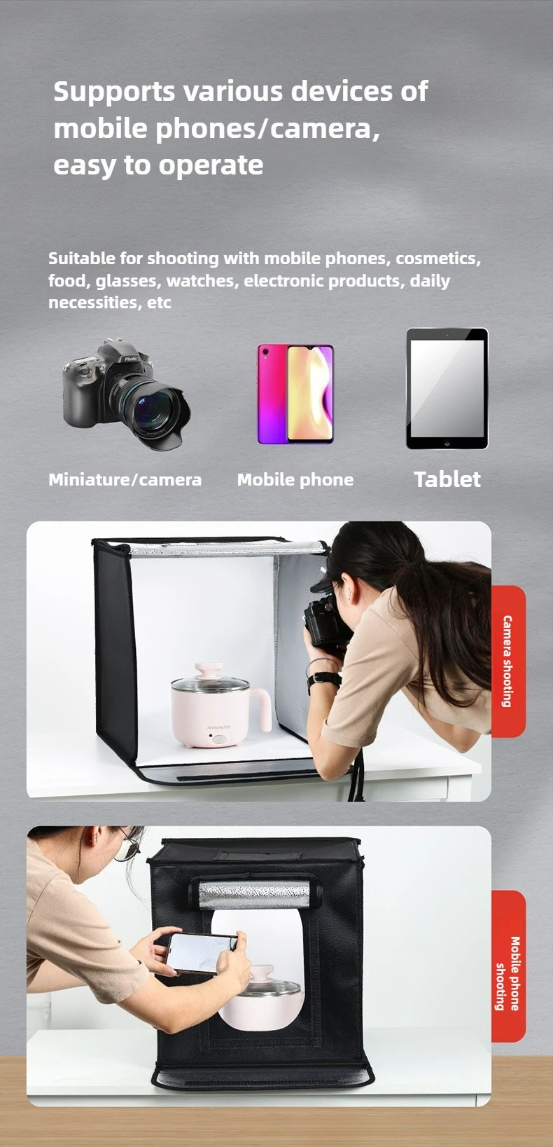 40cm Photography LED Studio Li - Photography Led Lighting Kit บทวิจารณ์และราคา