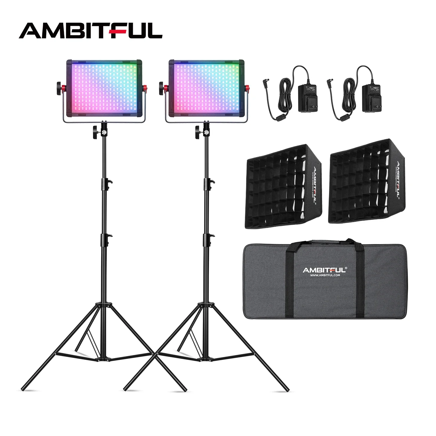AMBITUFL P35R 30W RGB LED Vide - Photography Led Lighting Kit บทวิจารณ์และราคา