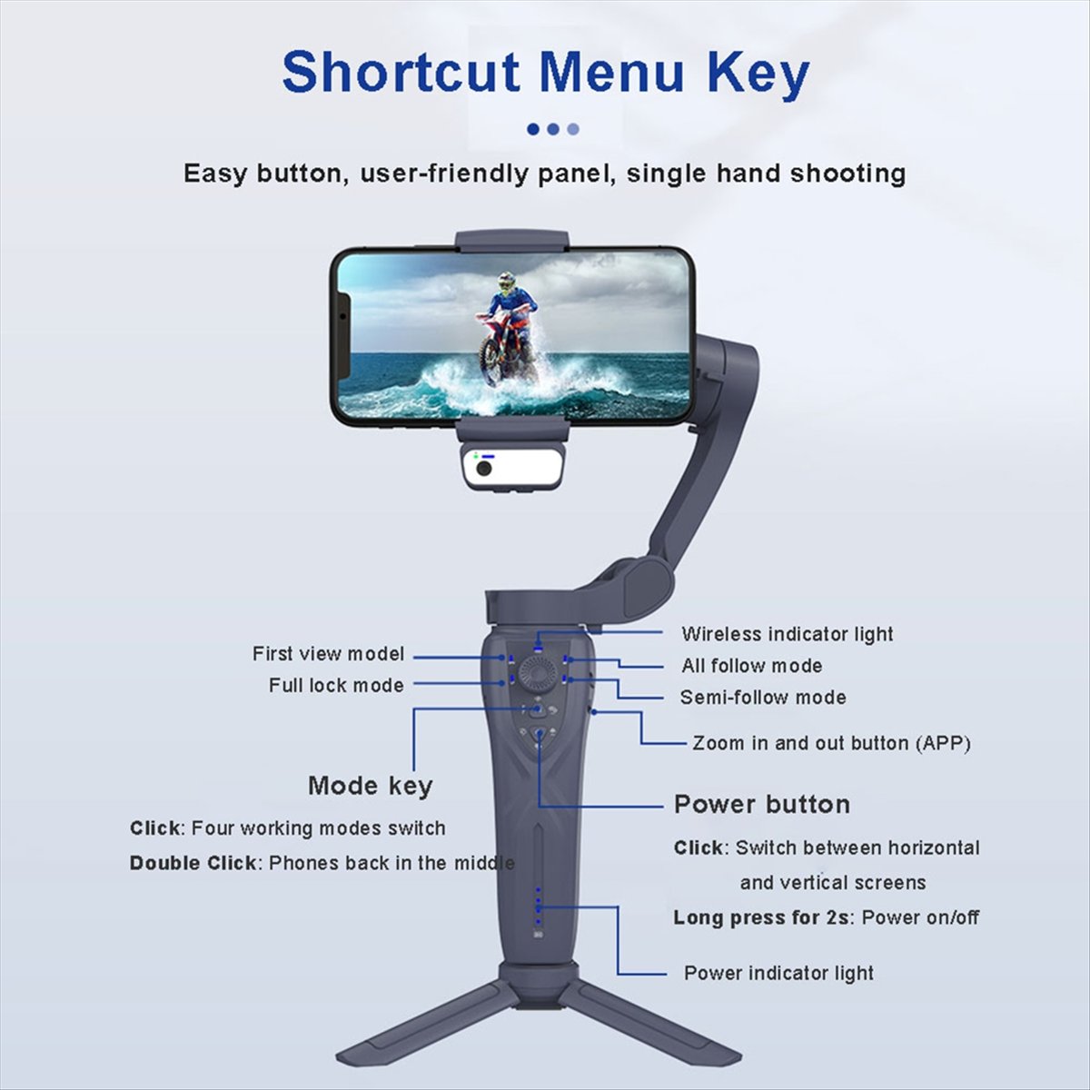 F12 3- Gimbal Stabilizer,LED L - Photography Lighting Ai บทวิจารณ์และราคา