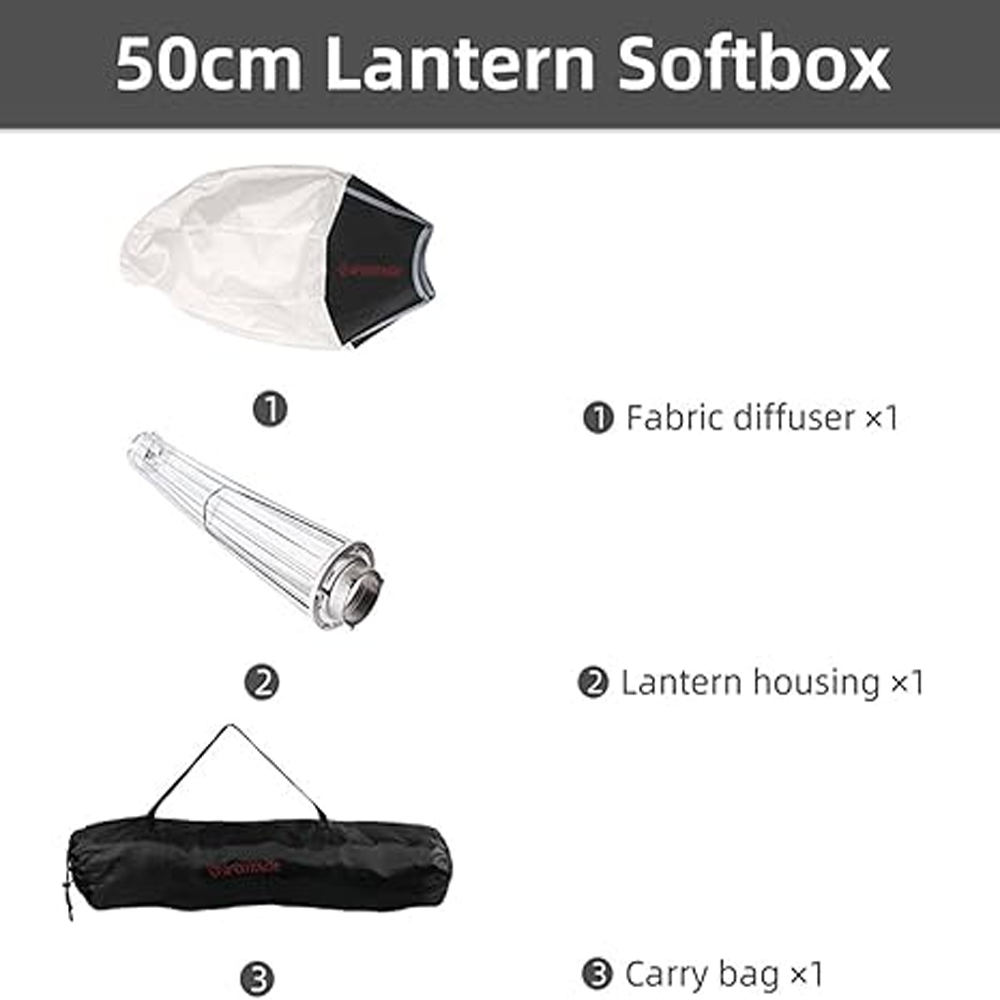 IFOOTAGE 65x65CM Lantern Softb - Barn Door Modifier บทวิจารณ์และราคา