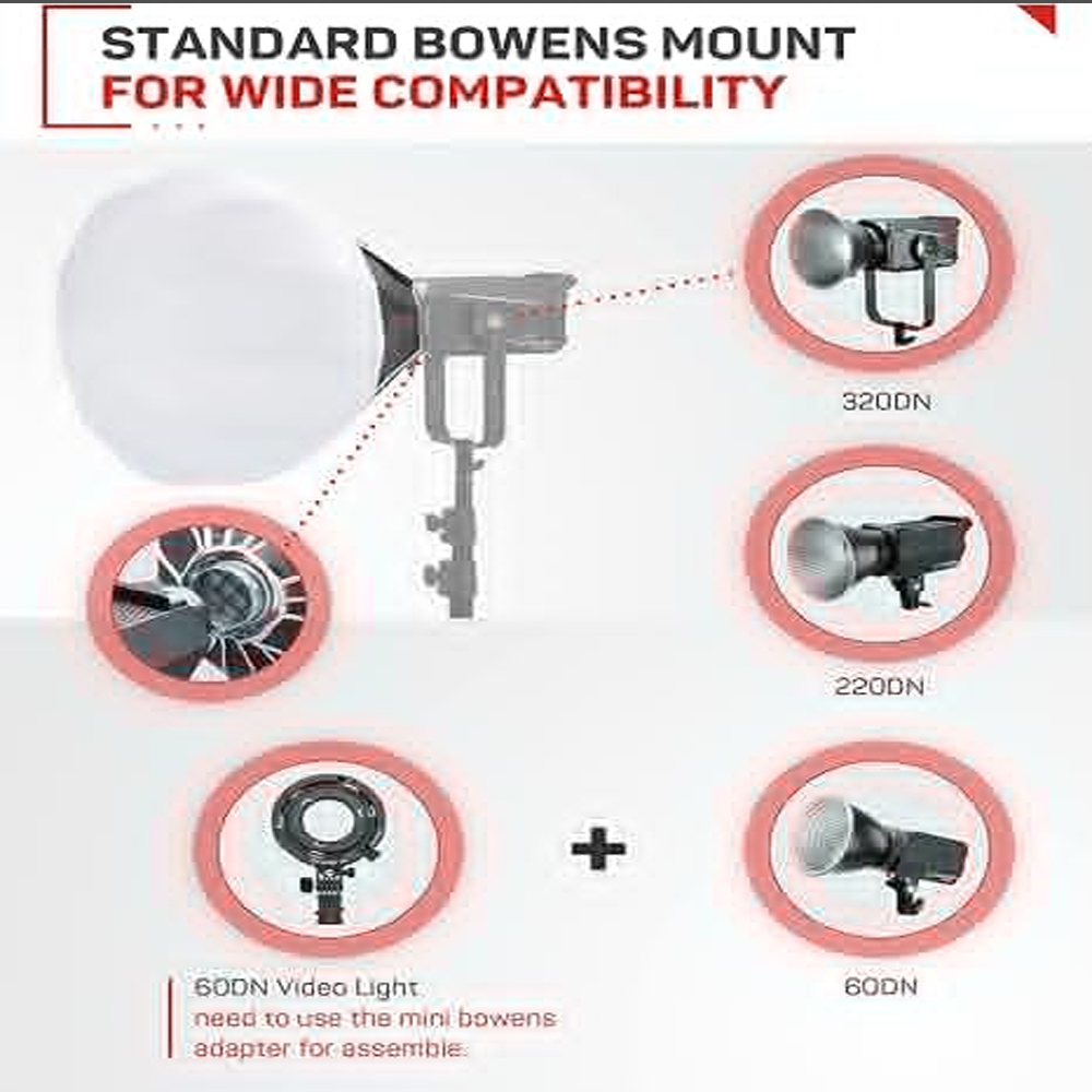 IFOOTAGE 65x65CM Lantern Softb - Barn Door Modifier บทวิจารณ์และราคา