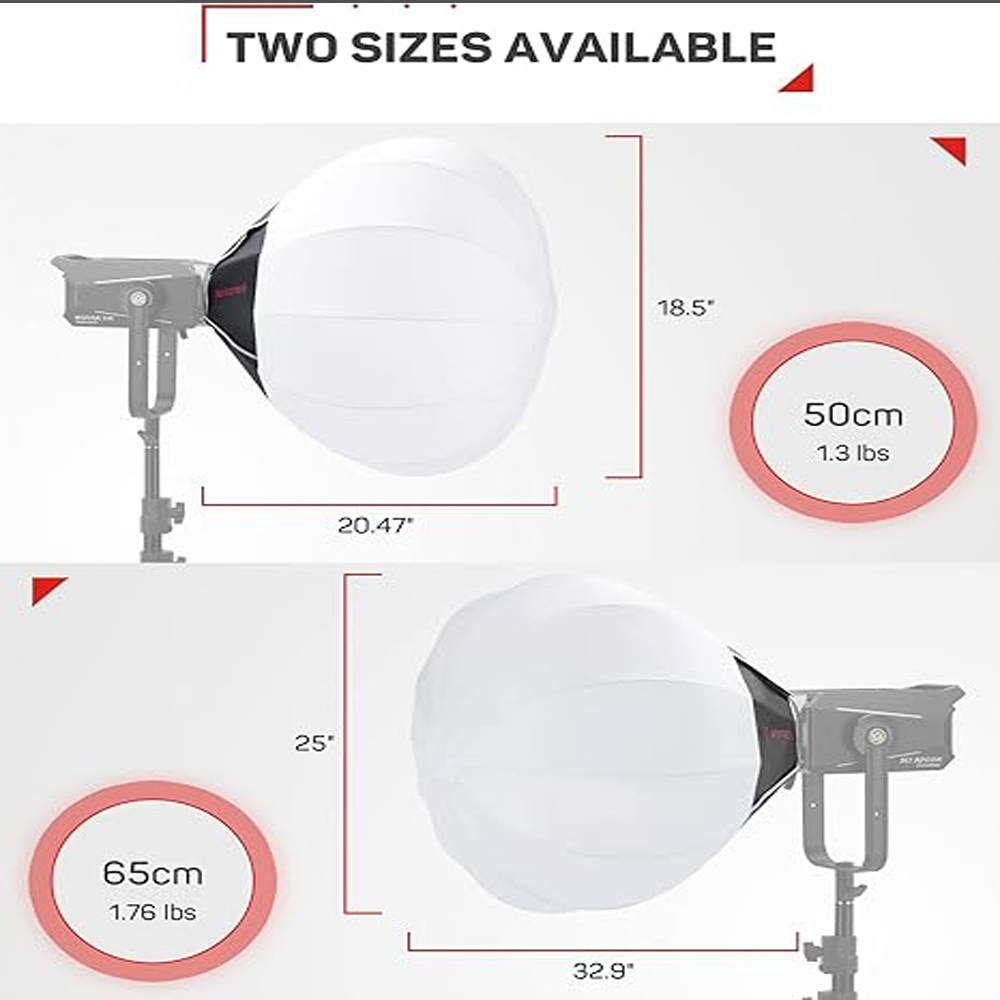 IFOOTAGE 65x65CM Lantern Softb - Barn Door Modifier บทวิจารณ์และราคา