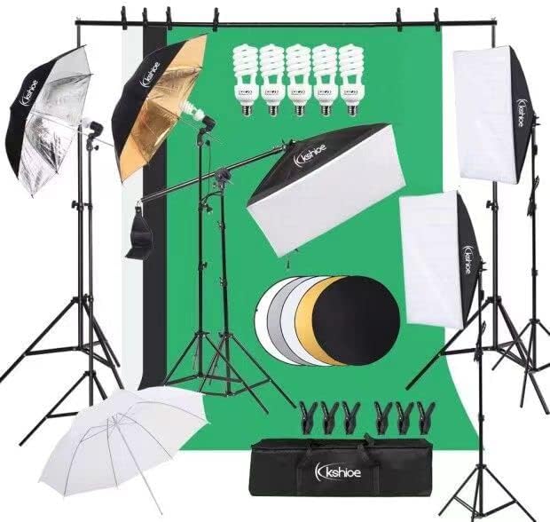Photography Lighting Kit, Ligh - Photography Lighting Kit With Backdrop บทวิจารณ์และราคา