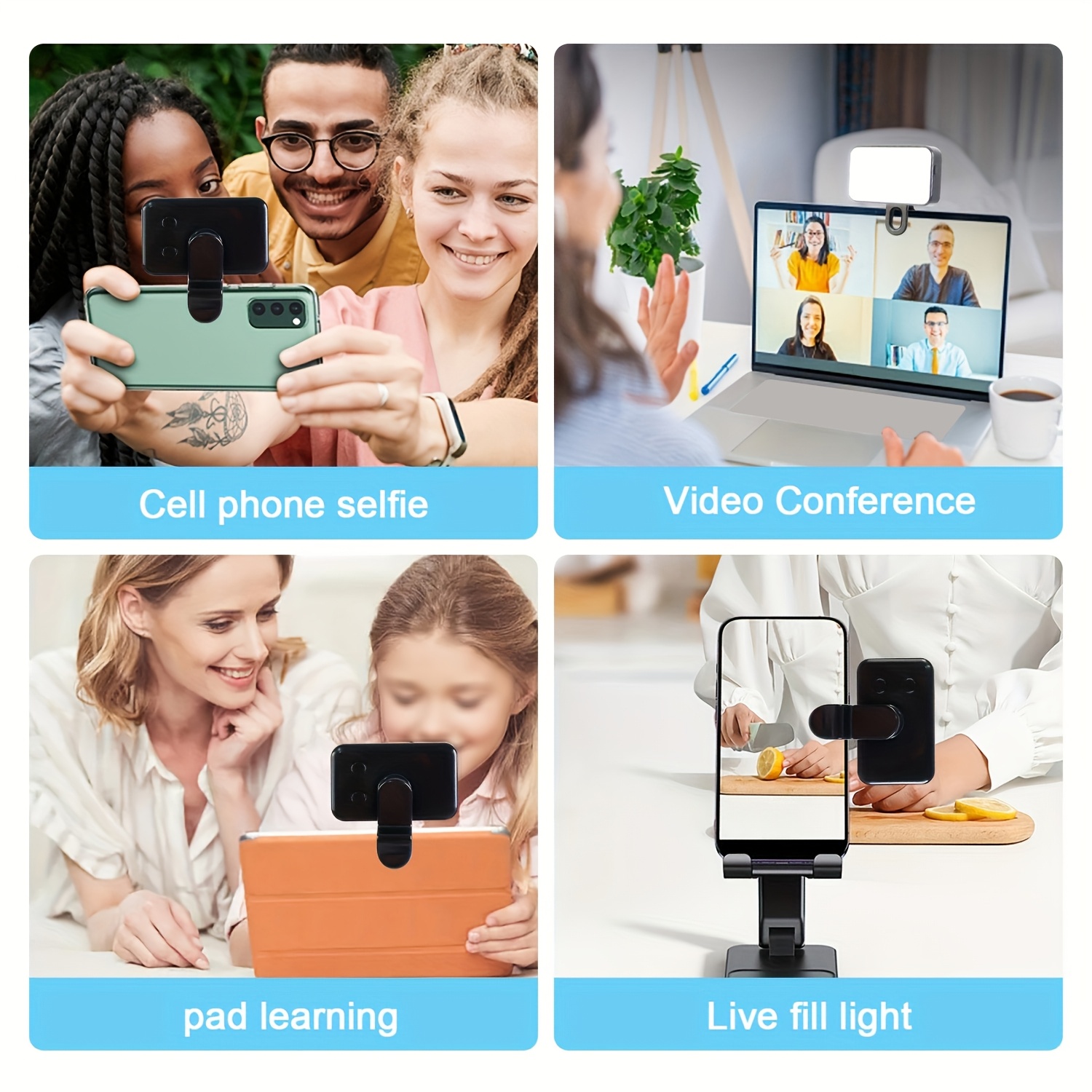 Clip-On Mobile Phone Fill Ligh - Photography Lighting Options บทวิจารณ์และราคา