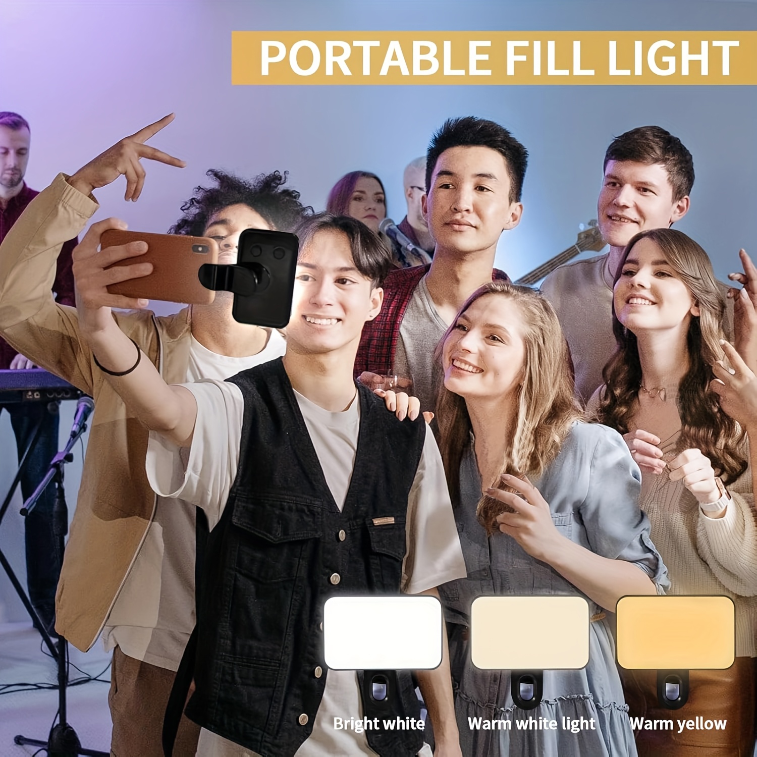 Clip-On Mobile Phone Fill Ligh - Photography Lighting Options บทวิจารณ์และราคา