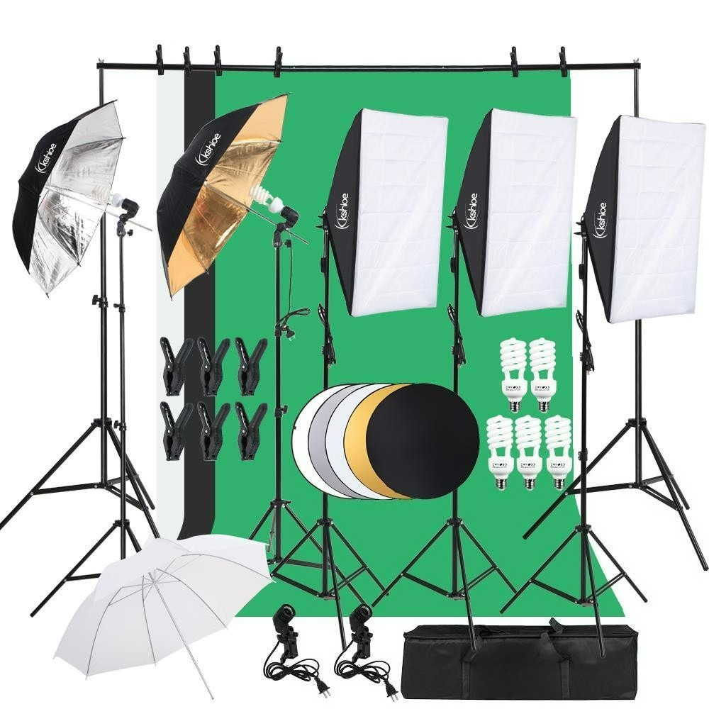 Photo Studio Photography Light - Photography Lighting Kit With Backdrop บทวิจารณ์และราคา