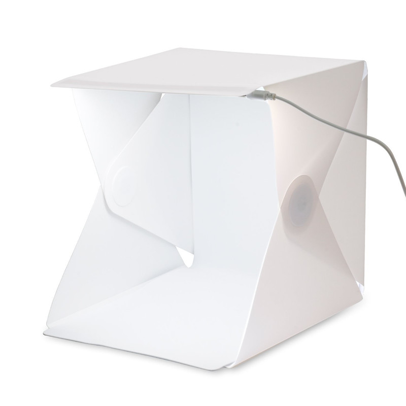 Portable Mini Photo Studio Box - Photography Lighting Kit With Backdrop บทวิจารณ์และราคา