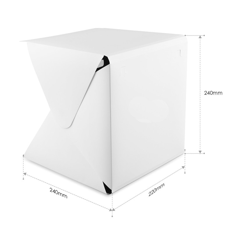 Portable Mini Photo Studio Box - Photography Lighting Kit With Backdrop บทวิจารณ์และราคา