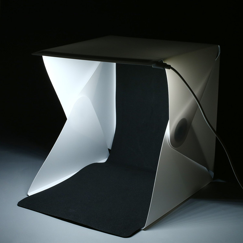 Portable Mini Photo Studio Box - Photography Lighting Kit With Backdrop บทวิจารณ์และราคา