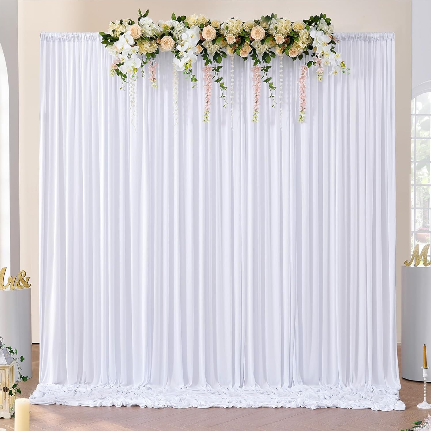 White Backdrop Curtains 10x10  - Photography Lighting Products บทวิจารณ์และราคา