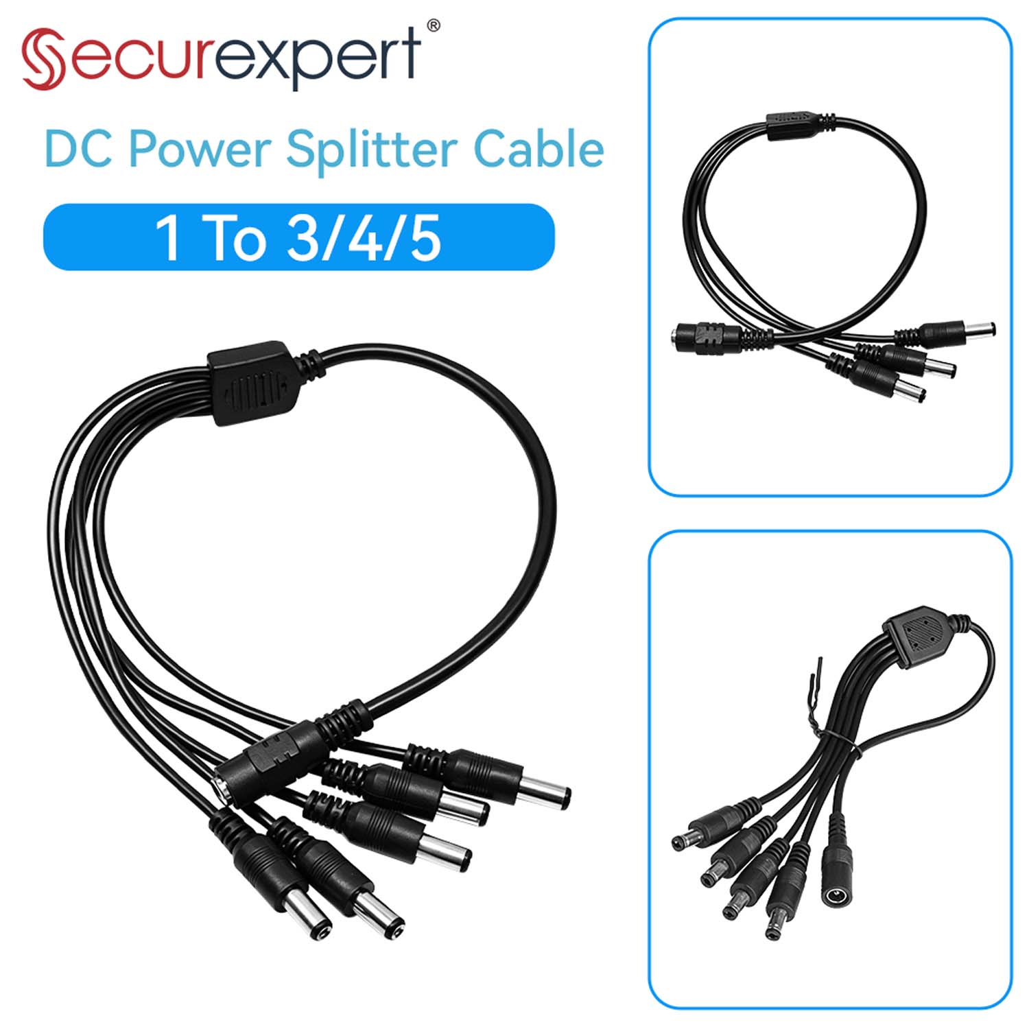 5.5x2.1mm 1 to 3/4/5 Way DC Po - Photography Led Lighting Kit บทวิจารณ์และราคา