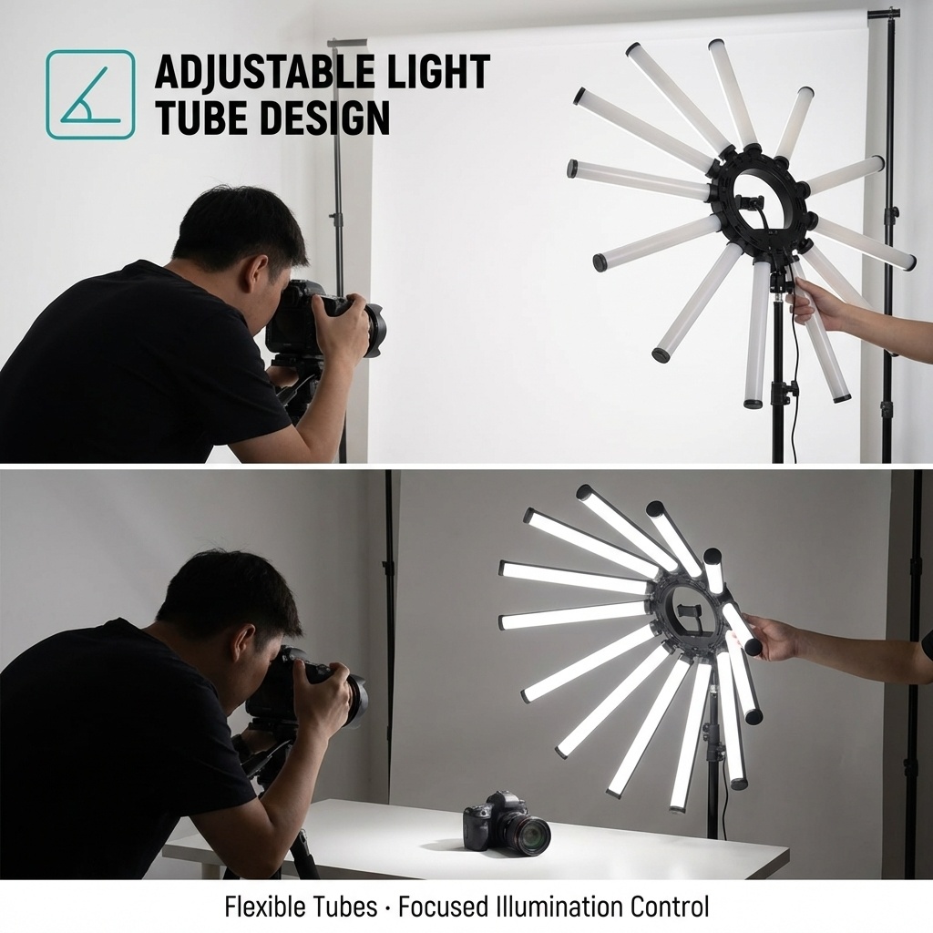 12 Arms Multi Tube Photography - Photography Led Lighting Kit บทวิจารณ์และราคา