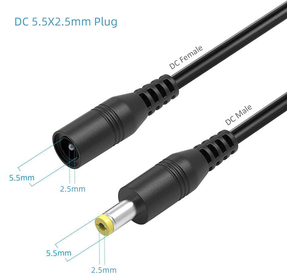 DC Power Connector Plug Cable  - Photography Led Lighting Kit บทวิจารณ์และราคา