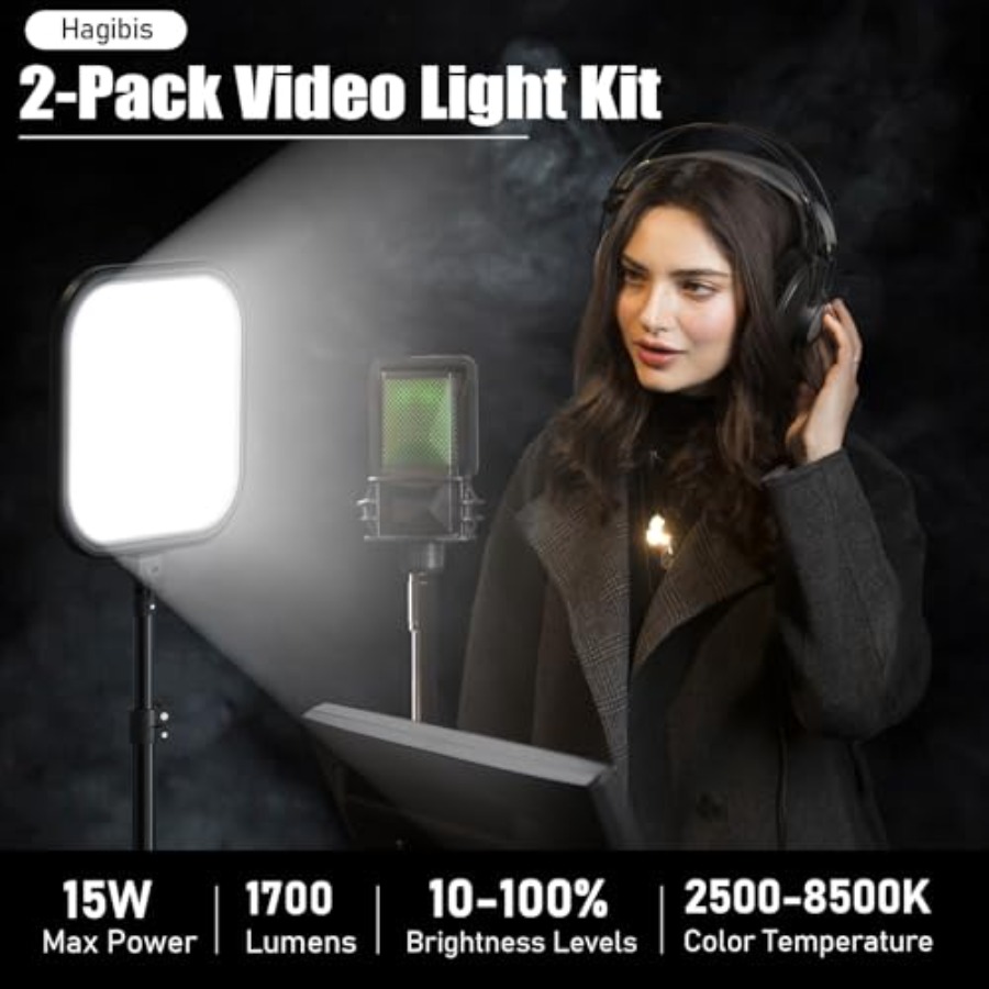 2Pack LED Video Light Kit, 15W - Photography Led Lighting Kit บทวิจารณ์และราคา