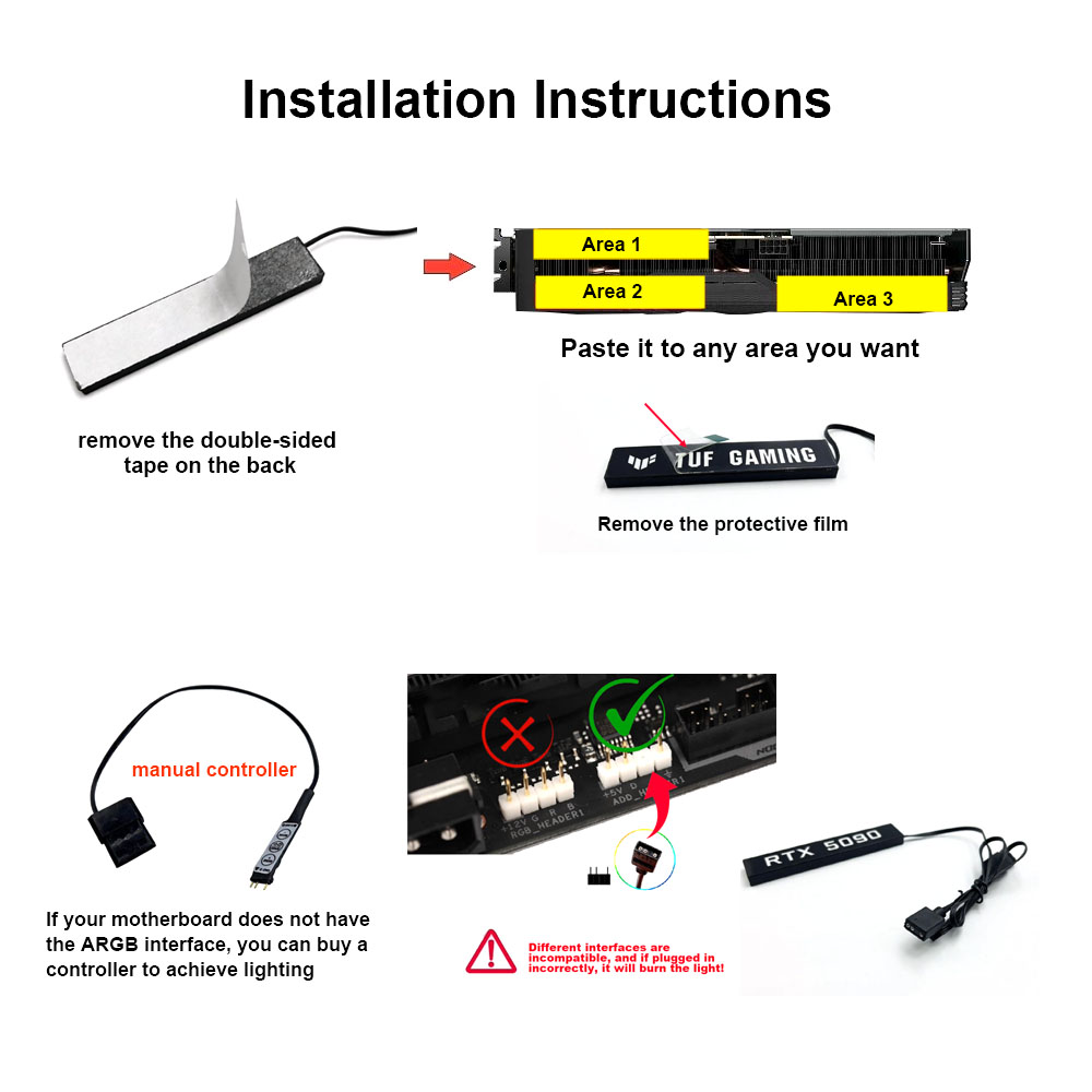 PC GPU ARGB Lighting Panel Whi - Photography Lighting Game บทวิจารณ์และราคา