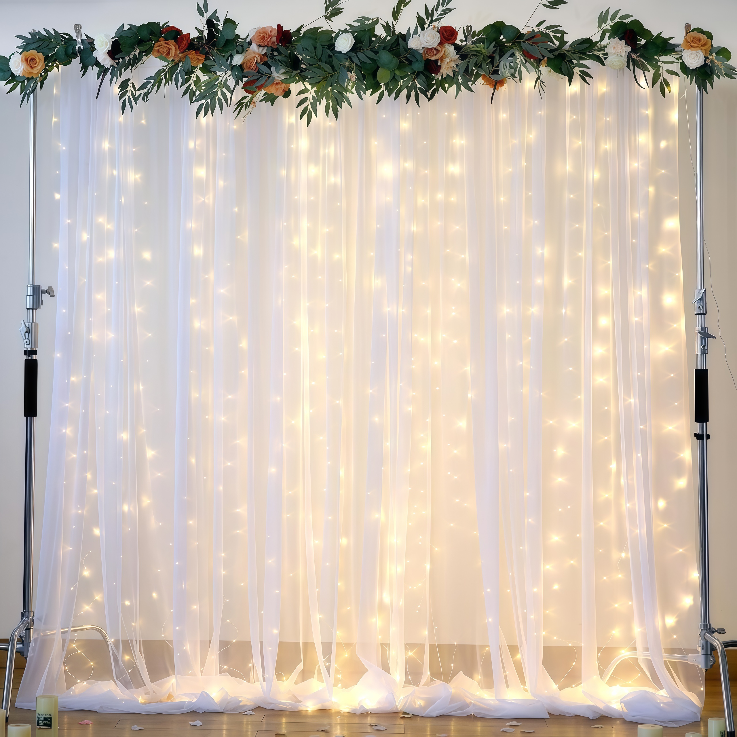 3pcs/set Tulle Backdrop Curtai - Photography Lighting Options บทวิจารณ์และราคา