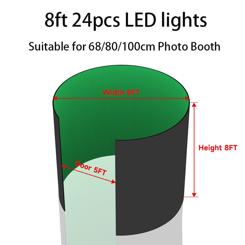 360 Photo Booth Enclosure Free - Photography Lighting Kit With Backdrop บทวิจารณ์และราคา