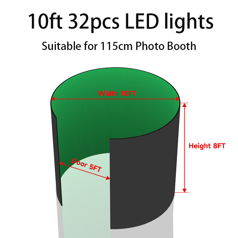 360 Photo Booth Enclosure Free - Photography Lighting Kit With Backdrop บทวิจารณ์และราคา